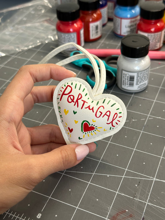 Team Bag Charm {choose your team} hand painted